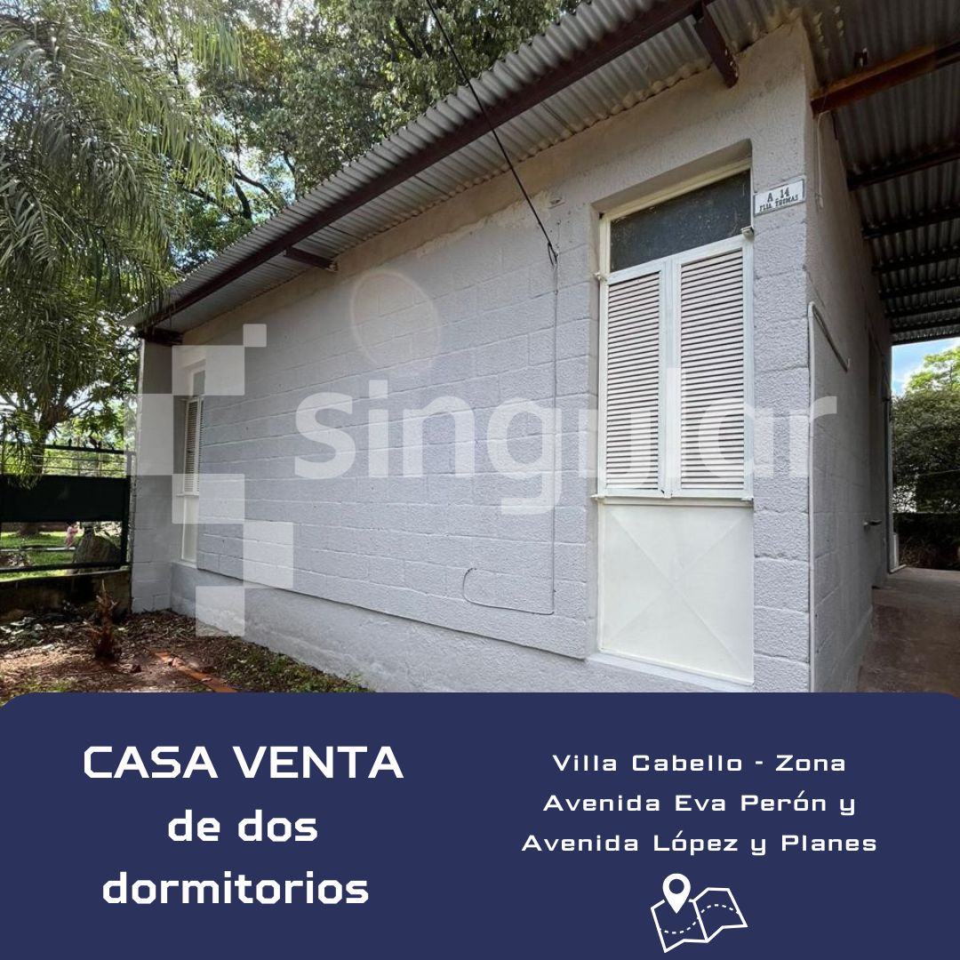 Casa de dos dormitorios en VENTA en Villa Cabello - Posadas.