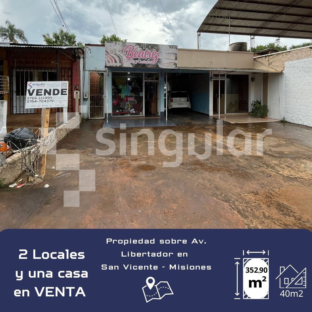 Terreno con locales en venta - San Vicente 