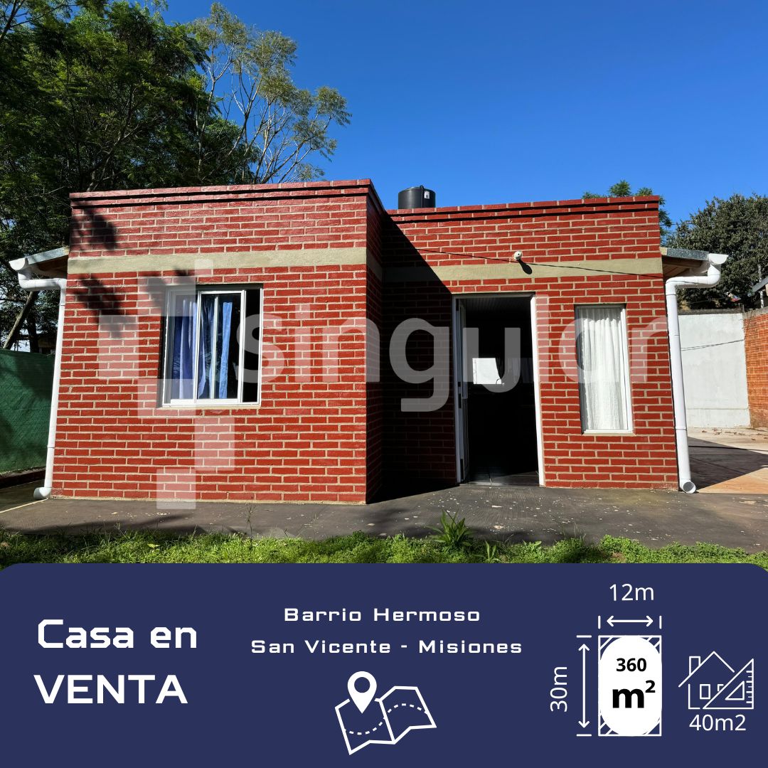 Casa en VENTA en San Vicente  en San Vicente - Misiones