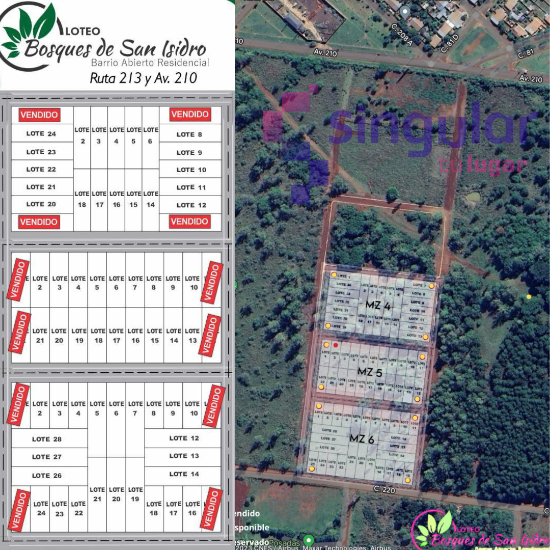 Bosques de San Isidro - 72 Lotes en Capital Posadas - Misiones