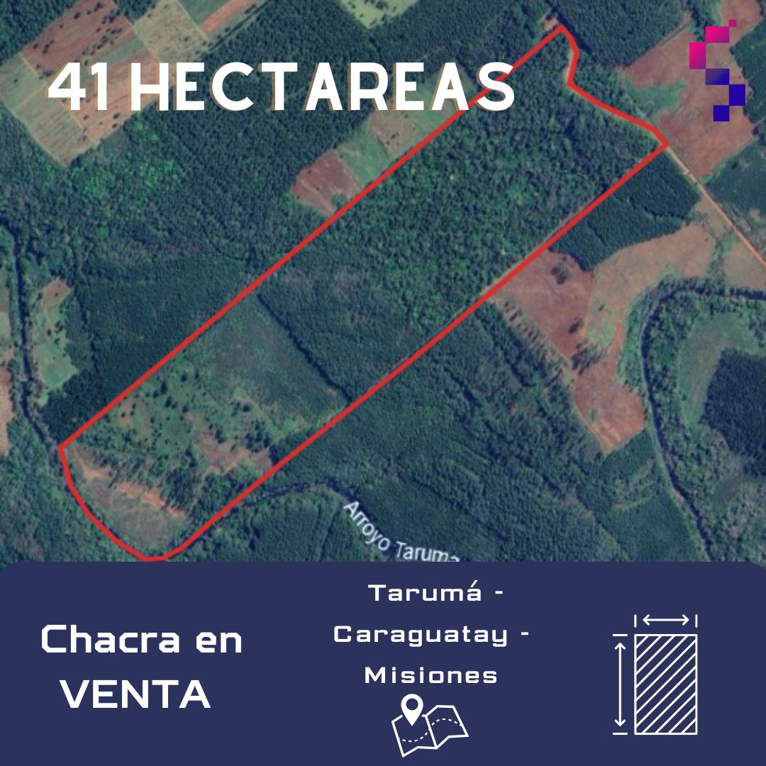 Chacra en venta de 41 hectáreas  en Caraguatay - Misiones